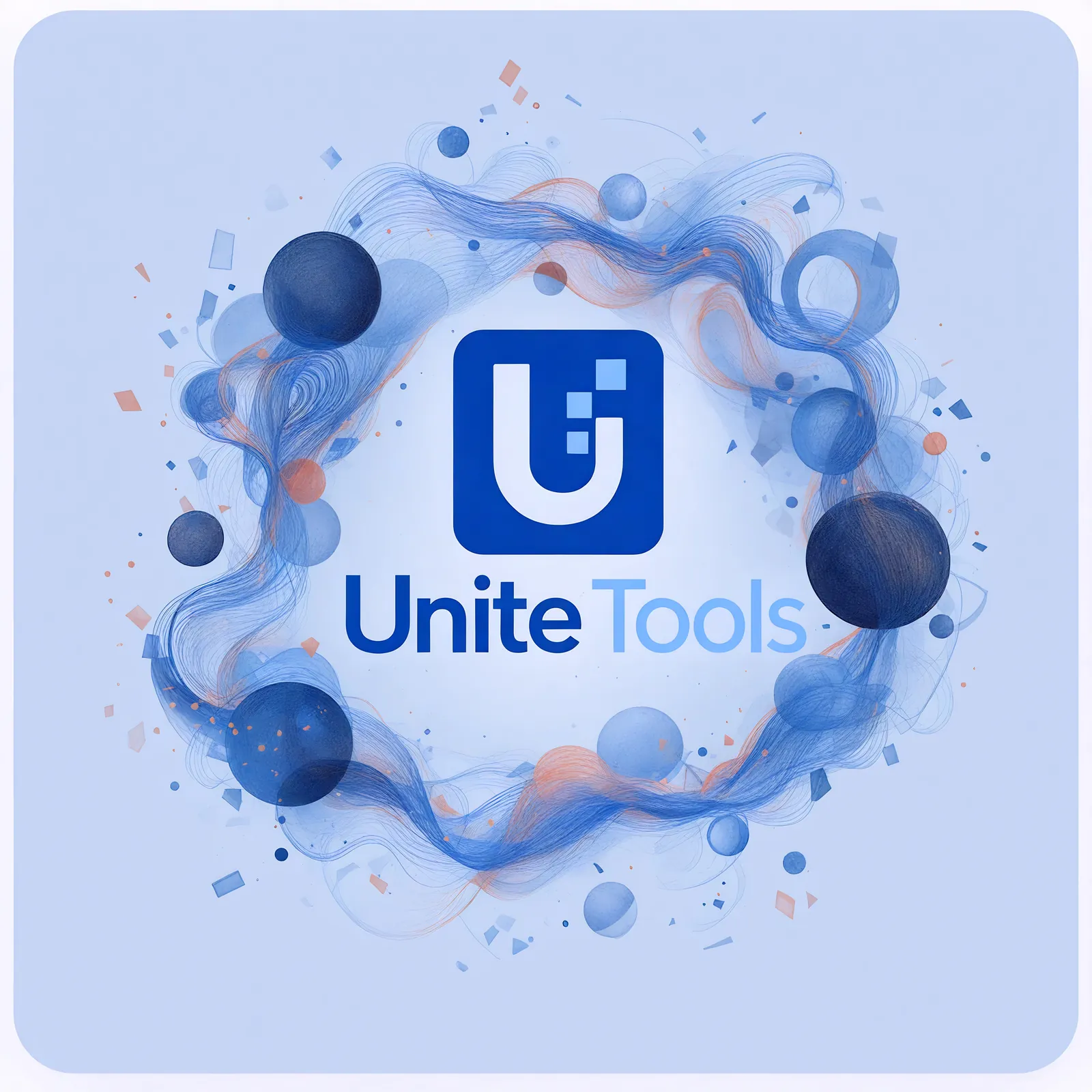 Unite Tools brand artwork — a connected circle of tools