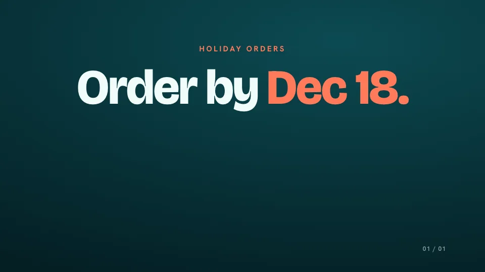 The seasonal promo