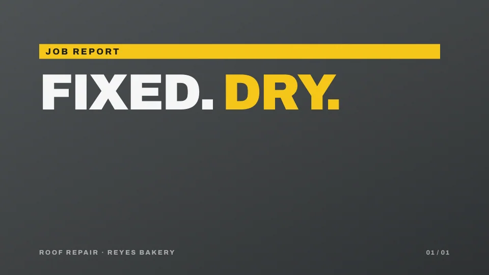 FIXED. DRY.